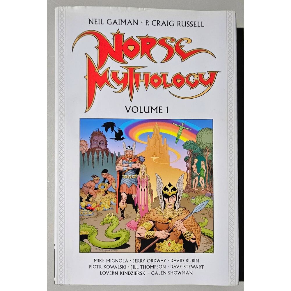 Norse Mythology Volume 1 Hard Cover Graphic Comic Novel Book Neil Gaiman